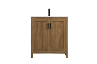 Finnley 30 inch Single Bathroom Vanity in Walnut Brown (758|VF25130WB)