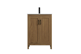 Finnley 24 inch Single Bathroom Vanity in Walnut Brown (758|VF25124WB)