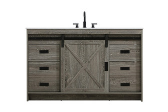 Austin 54 inch Single Bathroom Vanity in Rustic Grey (758|VF90554RG)