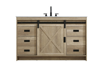 Austin 54 inch Single Bathroom Vanity in Natural Oak (758|VF90554NT)