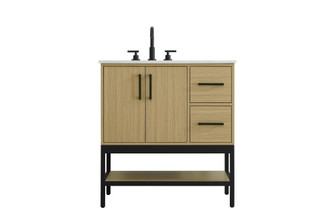 32 inch Single Bathroom Vanity in Honey Brown (758|VF60732MHB)