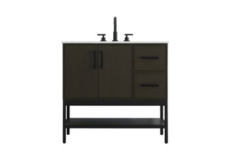36 inch Single Bathroom Vanity in Mocha Brown (758|VF60736MMB)