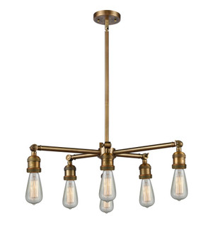 Bare Bulb 6 Light Chandelier (3442|207NH-6CR-BB)
