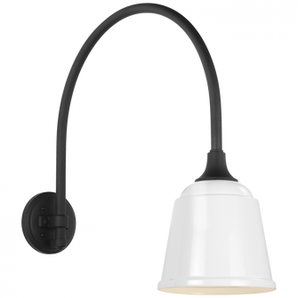 Academy 19.5'' Arched Mack Barn Light (279|TOB 2815MBK/S5-WHT)