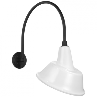 Academy 19.5'' Arched Mack Barn Light (279|TOB 2815MBK/S3-WHT)