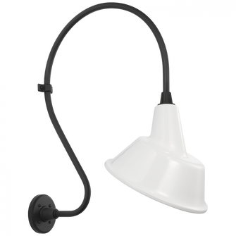 Academy 18'' Larrabee Barn Light (279|TOB 2805MBK/S3-WHT)