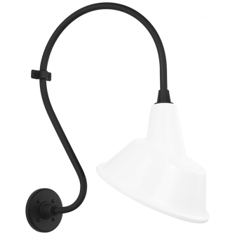 Academy 15'' Larrabee Barn Light (279|TOB 2804MBK/S3-WHT)