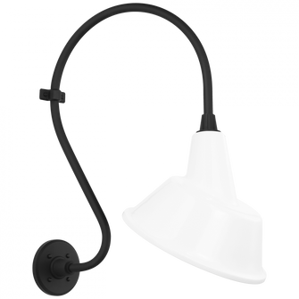 Academy 15'' Larrabee Barn Light (279|TOB 2804MBK/S3-WHT)