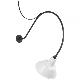 Academy 36'' Anchored Larrabee Barn Light (279|TOB 2807MBK/S1-WHT)