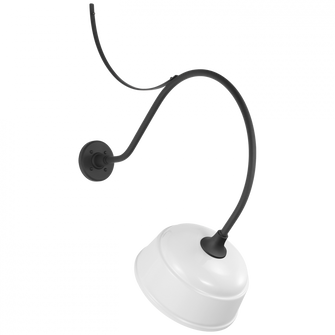 Academy 26.5'' Anchored Larrabee Barn Light (279|TOB 2806MBK/S6-WHT)