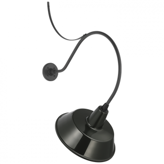 Academy 26.5'' Anchored Larrabee Barn Light (279|TOB 2806MBK/S2-G)