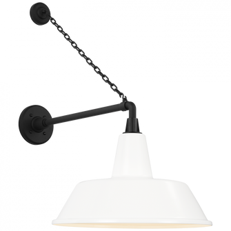 Academy 17.5'' Anchored Mack Barn Light (279|TOB 2813MBK/S2-WHT)