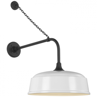 Academy 20'' Anchored Rex Barn Light (279|TOB 2810MBK/S7-WHT)