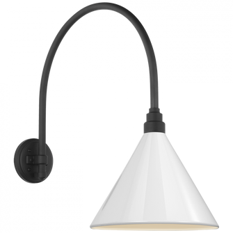 Academy 19.5'' Arched Mack Barn Light (279|TOB 2815MBK/S11-WHT)
