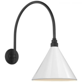 Academy 19.5'' Arched Mack Barn Light (279|TOB 2815MBK/S11-WHT)