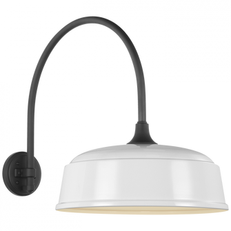 Academy 19.5'' Arched Mack Barn Light (279|TOB 2815MBK/S7-WHT)