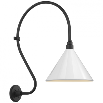 Academy 18'' Larrabee Barn Light (279|TOB 2805MBK/S11-WHT)