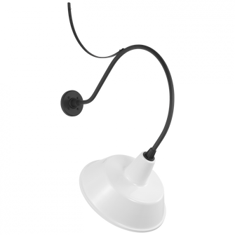 Academy 26.5'' Anchored Larrabee Barn Light (279|TOB 2806MBK/S2-WHT)