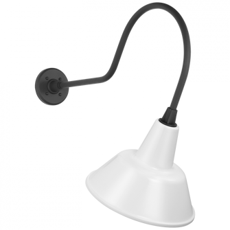 Academy 26'' Angled Flynn Barn Light (279|TOB 2803MBK/S1-WHT)