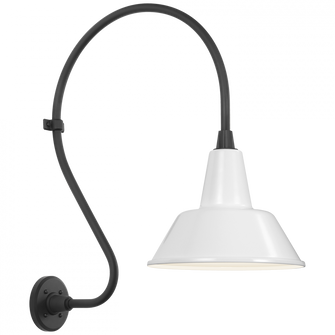 Academy 18'' Larrabee Barn Light (279|TOB 2805MBK/S1-WHT)