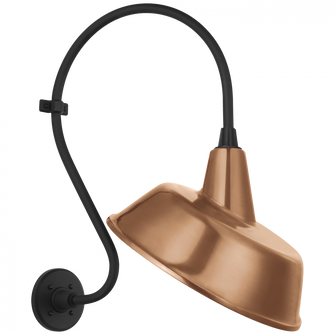 Academy 15'' Larrabee Barn Light (279|TOB 2804MBK/S4-SC)