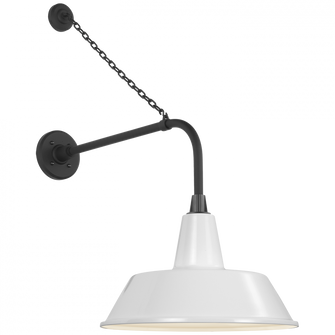 Academy 20'' Anchored Rex Barn Light (279|TOB 2810MBK/S2-WHT)