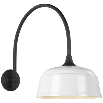 Academy 19.5'' Arched Mack Barn Light (279|TOB 2815MBK/S6-WHT)