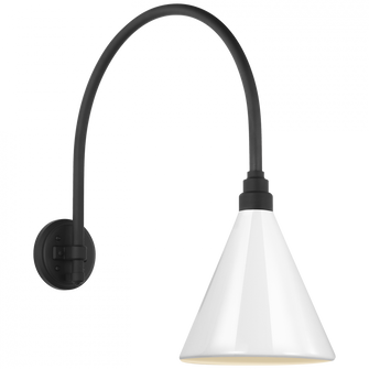 Academy 19.5'' Arched Mack Barn Light (279|TOB 2815MBK/S10-WHT)