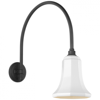 Academy 19.5'' Arched Mack Barn Light (279|TOB 2815MBK/S8-WHT)