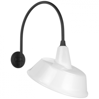 Academy 19.5'' Arched Mack Barn Light (279|TOB 2815MBK/S4-WHT)