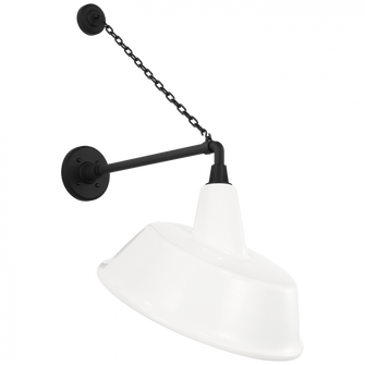 Academy 17.5'' Anchored Mack Barn Light (279|TOB 2813MBK/S4-WHT)