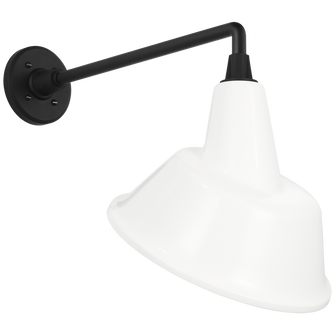 Academy 17.5'' Mack Barn Light (279|TOB 2812MBK/S3-WHT)