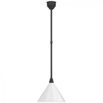 Academy 12.5'' Conical Savannah Pendant (279|TOB 5819MBK-WHT)