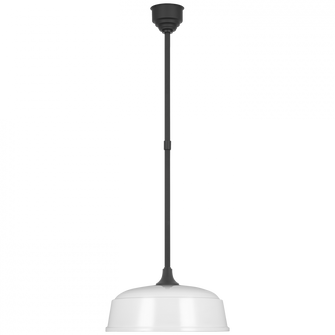 Academy 16'' Rockhouse Pendant (279|TOB 5812MBK-WHT)