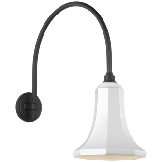 Academy 19.5'' Arched Mack Barn Light (279|TOB 2815MBK/S9-WHT)