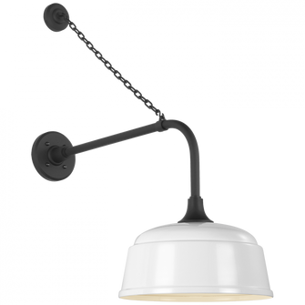 Academy 20'' Anchored Rex Barn Light (279|TOB 2810MBK/S6-WHT)