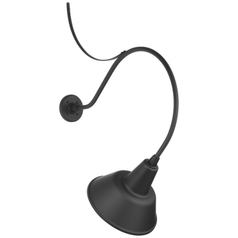 Academy 26.5'' Anchored Larrabee Barn Light (279|TOB 2806MBK/S1-MBK)