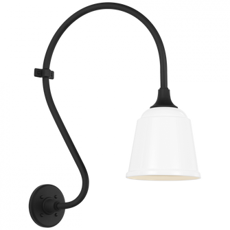 Academy 15'' Larrabee Barn Light (279|TOB 2804MBK/S5-WHT)