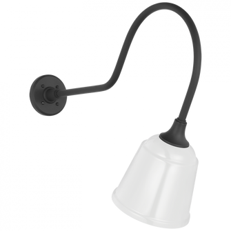 Academy 26'' Angled Flynn Barn Light (279|TOB 2803MBK/S5-WHT)