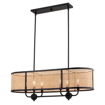 Berens 36-in. W 6 Light Linear Chandelier Matte Black (51|H0308)