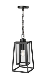 Denzell 8.25'' Wide 1-Light Outdoor Hanging Lantern - Powder Coated Black (670|198602-PBK)