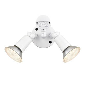 4.75'' High 2-Light Outdoor Security Flood Light - Powder Coated Matte White (670|M-16002-MW)