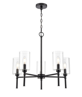 Chastine 24'' Wide 5-Light Chandelier - Matte Black (670|9915-MB)