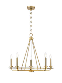 Jody 26.5'' Wide 5-Light Chandelier - Vintage Brass (670|21605-VB)