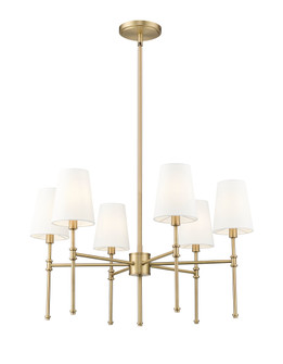 Adorra 25.75'' Wide 6-Light Chandelier - Vintage Brass (670|16106-VB)