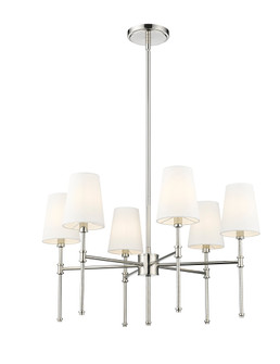 Adorra 25.75'' Wide 6-Light Chandelier - Polished Nickel (670|16106-PN)