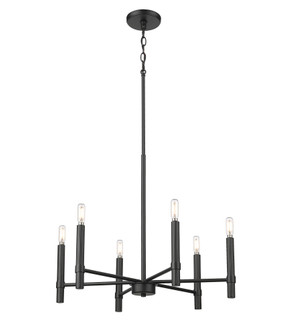 Skyva 24.25'' Wide 6-Light Chandelier - Matte Black (670|25606-MB)