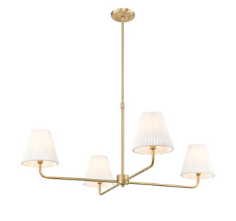 Ami 40'' Wide 4-Light Chandelier - Vintage Brass (670|25104-VB)