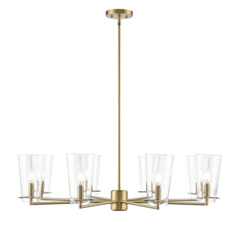 Maccan 38.75'' Wide 8-Light Chandelier - Vintage Brass (670|217008-VB)