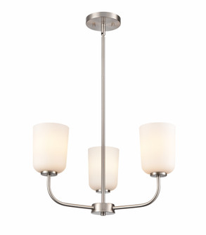 Laphia 21'' Wide 3-Light Chandelier - Brushed Nickel (670|214003-BN)